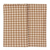 Alice Gingham Brown Tablecloth
