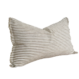 Camille Olive Stripe Cushion