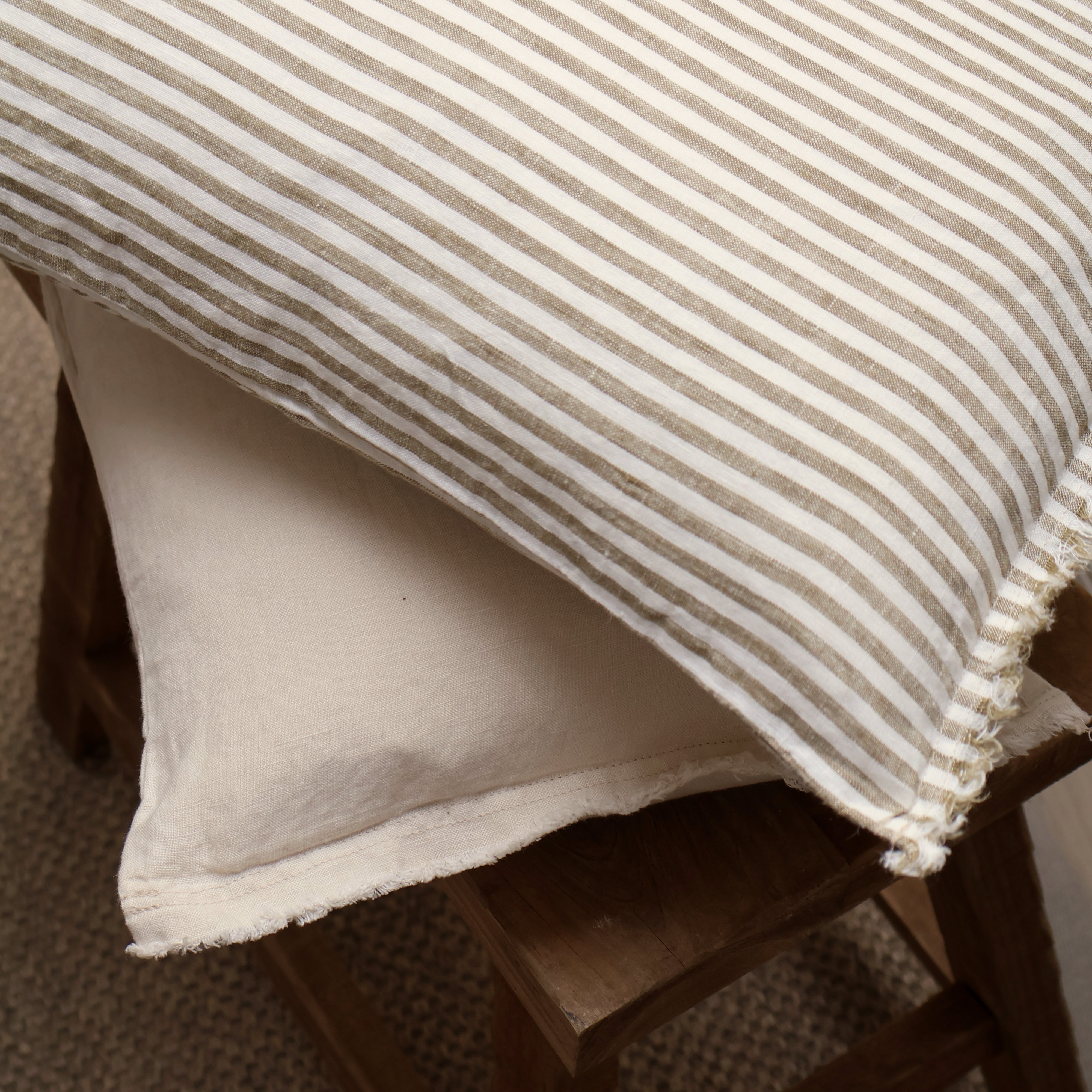 Cream Linen Cushion