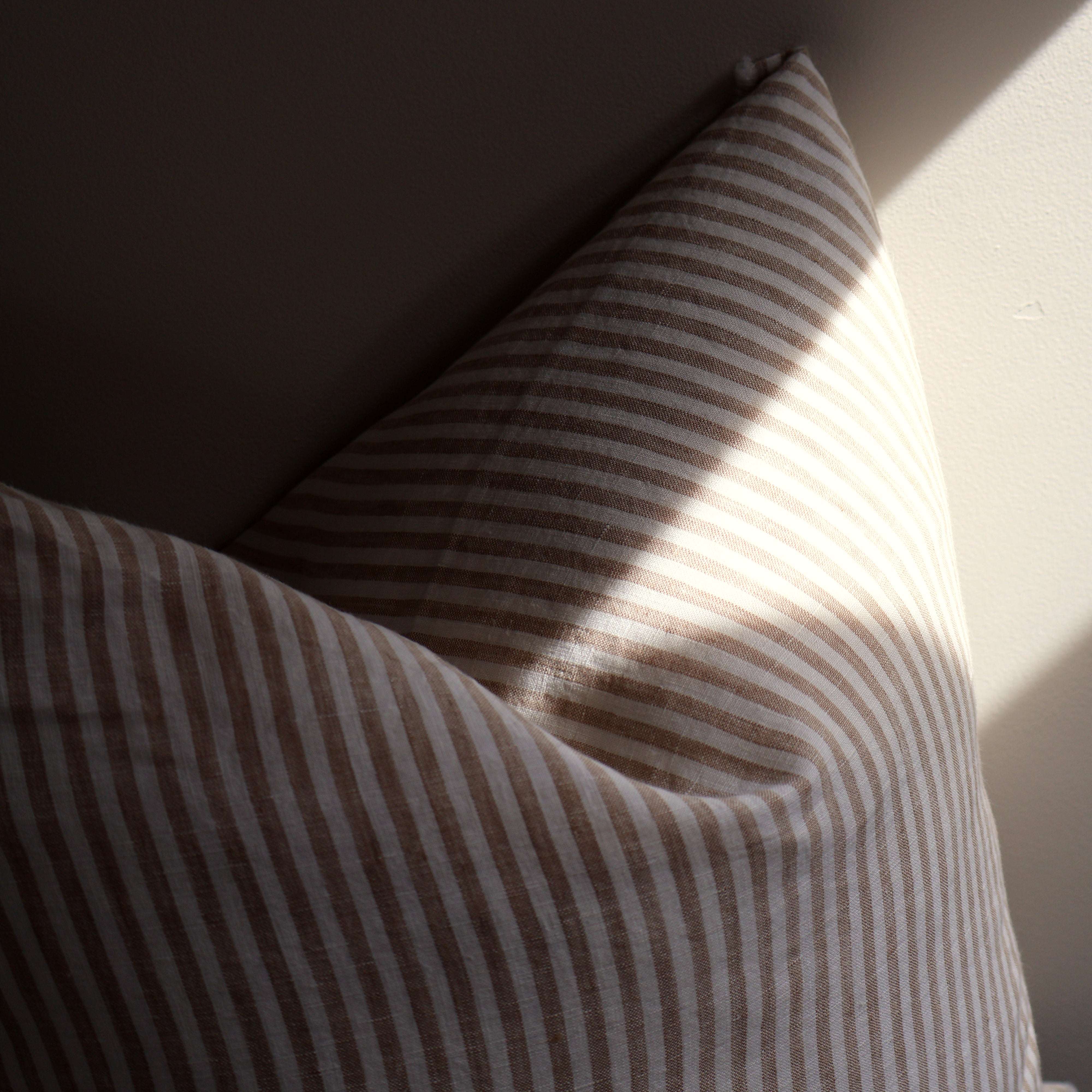 Light Brown Cushion Stripe