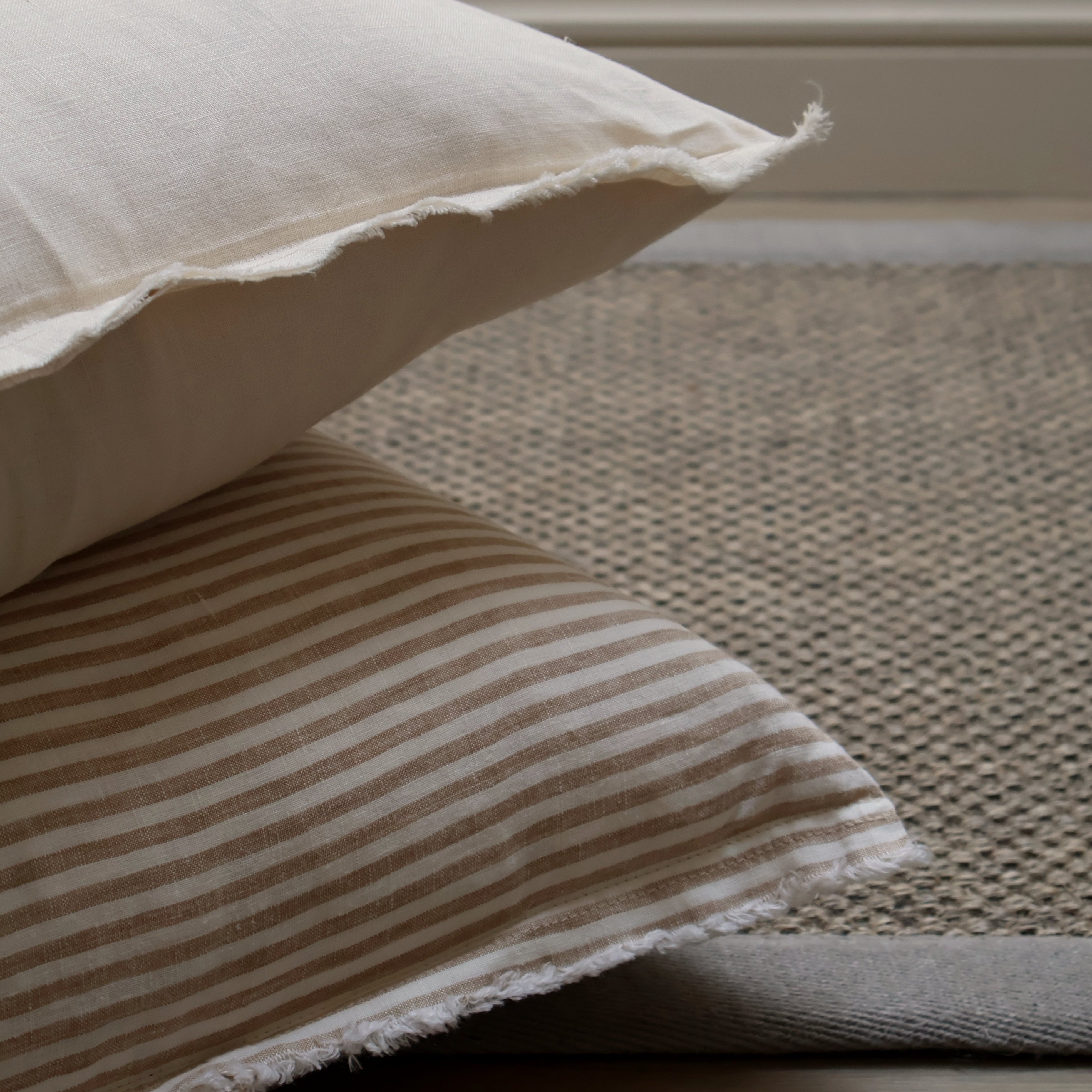Light Brown Stripe Cushion