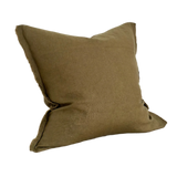 Camille Olive Green Linen Cushion