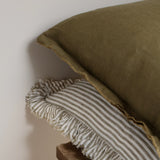 Olive Linen Cushion