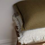 Olive Linen Cushion