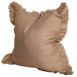 Celia Brown Ruffle Cushion