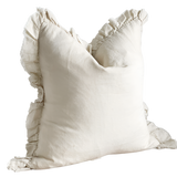 Celia Cream Ruffle Cushion