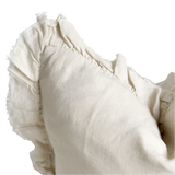 Celia Cream Ruffle Cushion