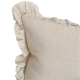 Celia Cream Ruffle Cushion
