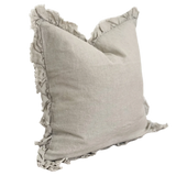 Celia Natural Ruffle Cushion