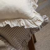 Cream Ruffle Cushion