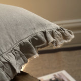Celia Natural Ruffle Cushion