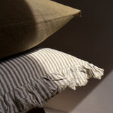 Olive Stripe Cushion
