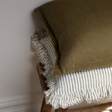 Olive Stripe Cushion