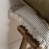 Olive Stripe Cushion
