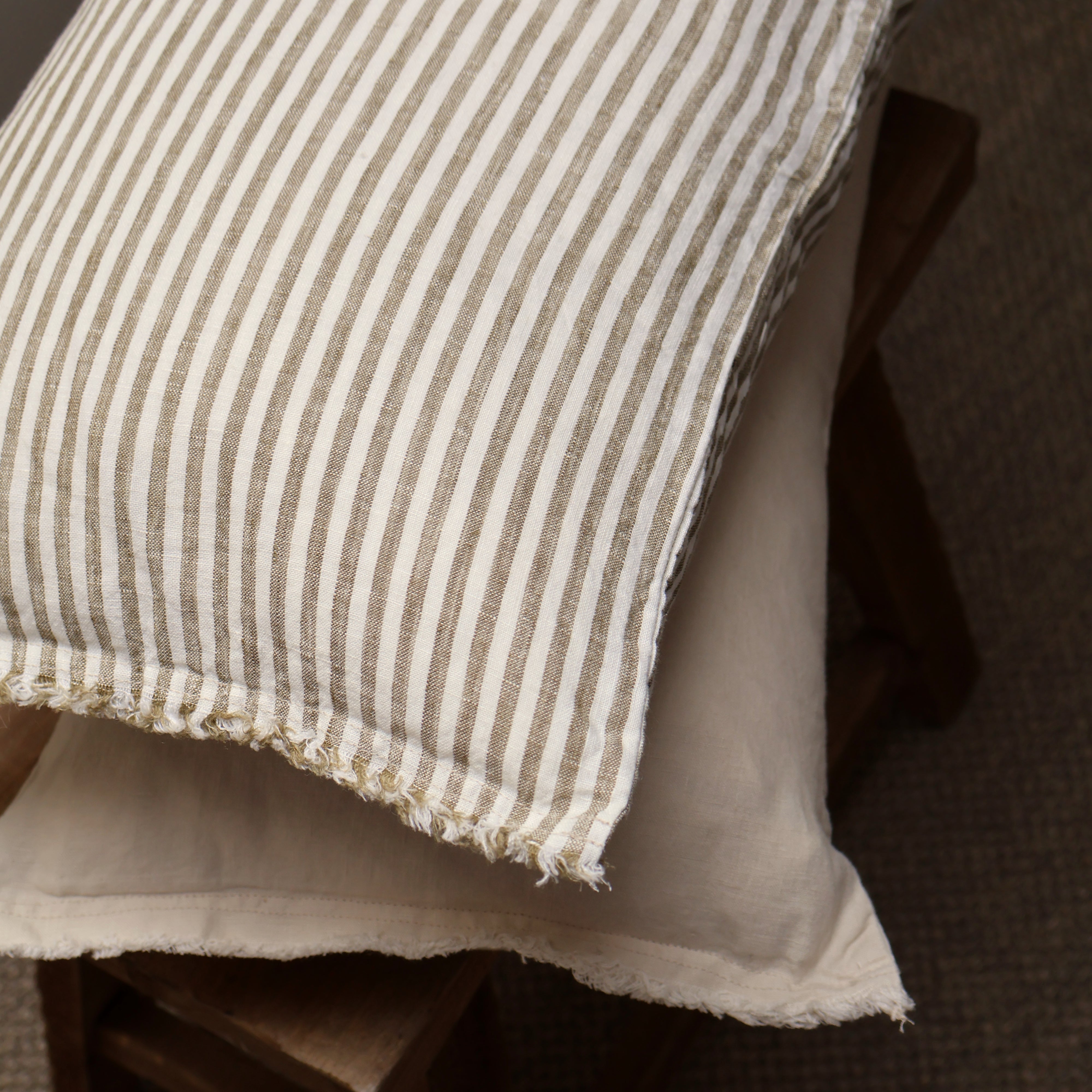 Cream Linen Cushion