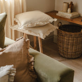 Celia Cream Ruffle Cushion