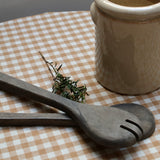 Alice Gingham Brown Tablecloth