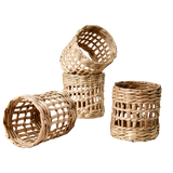 Maya Rattan Napkin Rings (Set of 4)