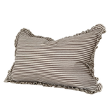 Raya Dark Brown Ruffle Cushion