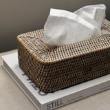 Rattan Tissue Box Holder