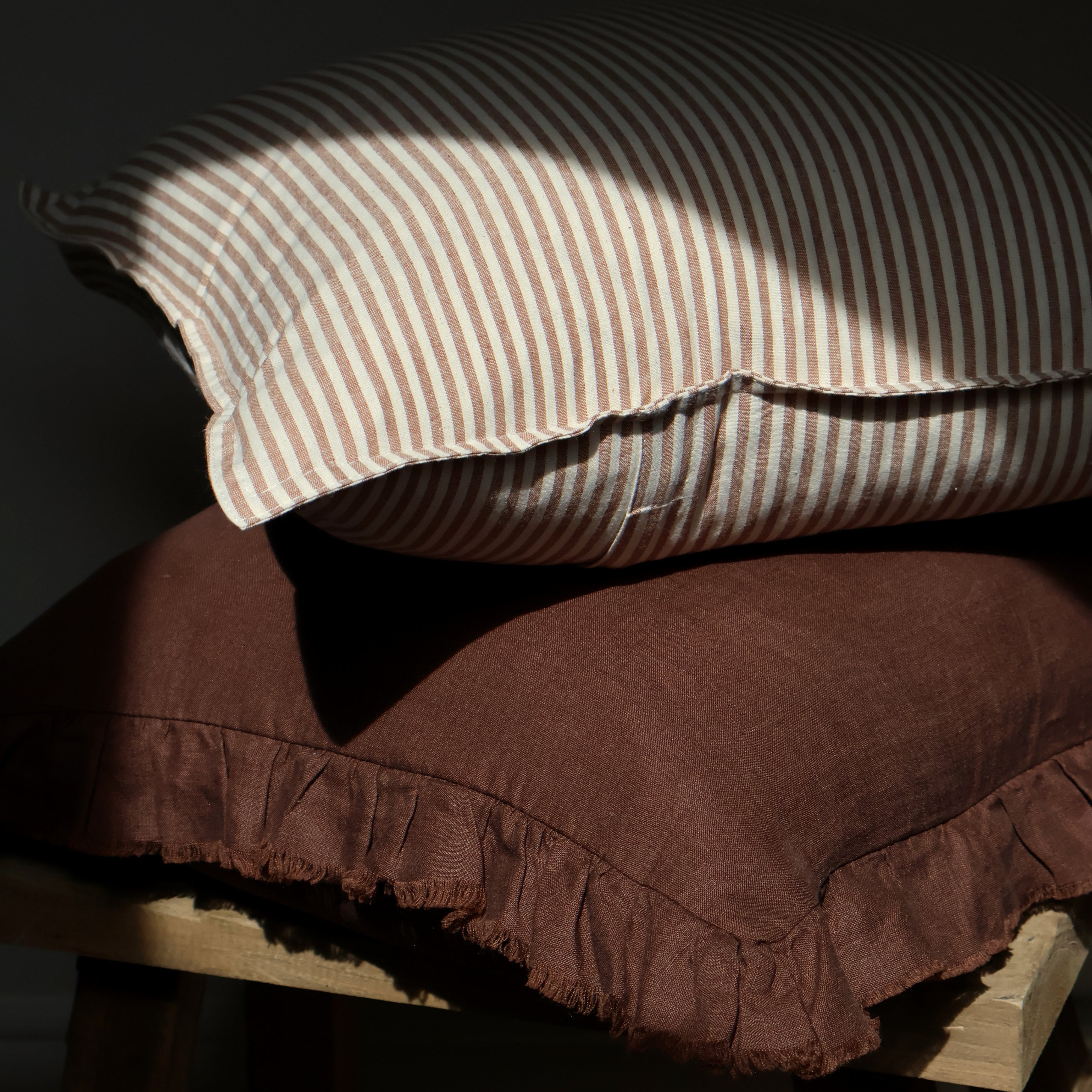 Brown Stripe Cushion