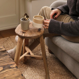 Rustic Reclaimed Round Stool