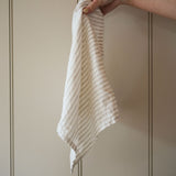 Natural Stripe Linen Napkins (Set of 4)