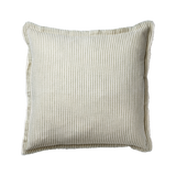 Thea Green and White Stripe Cushion