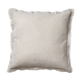 Thea White and Beige Stripe Cushion