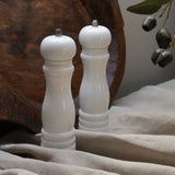 White Salt & Pepper Mills