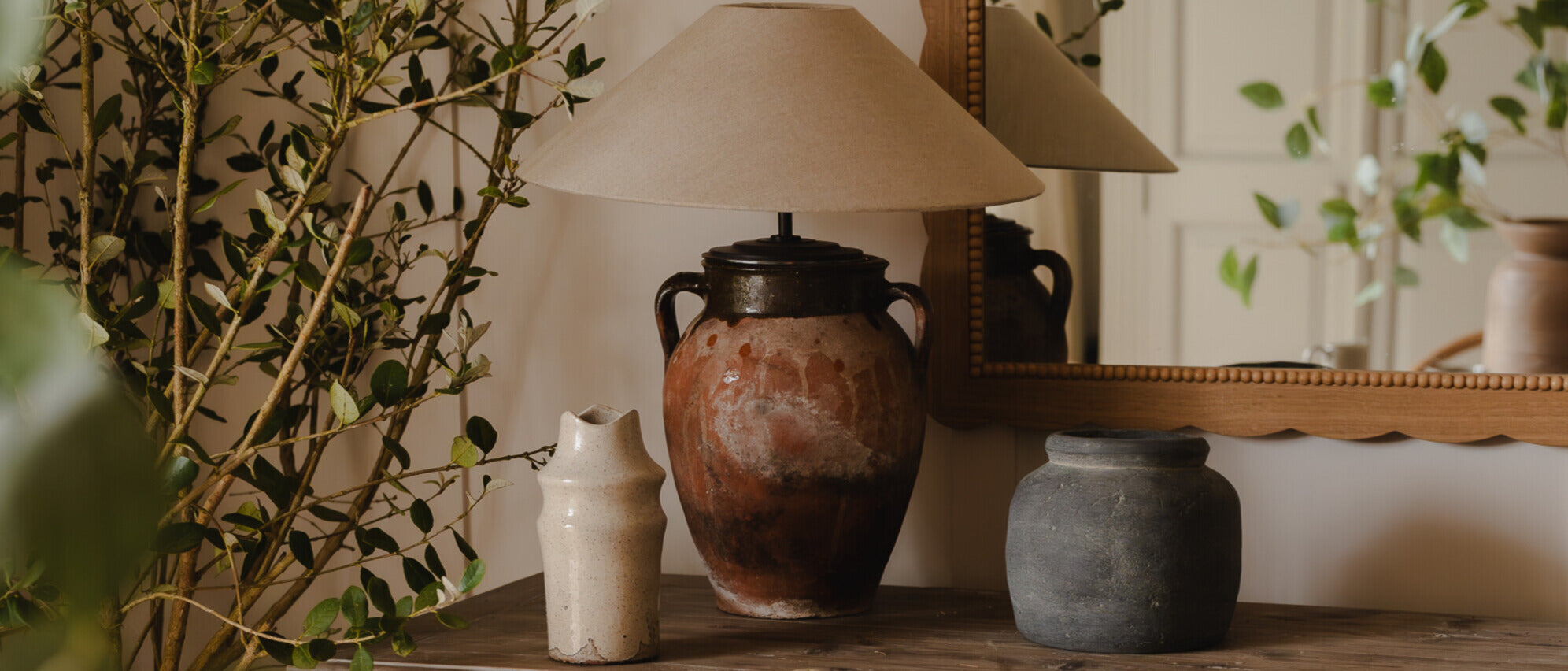 Table Lamps by House Barn