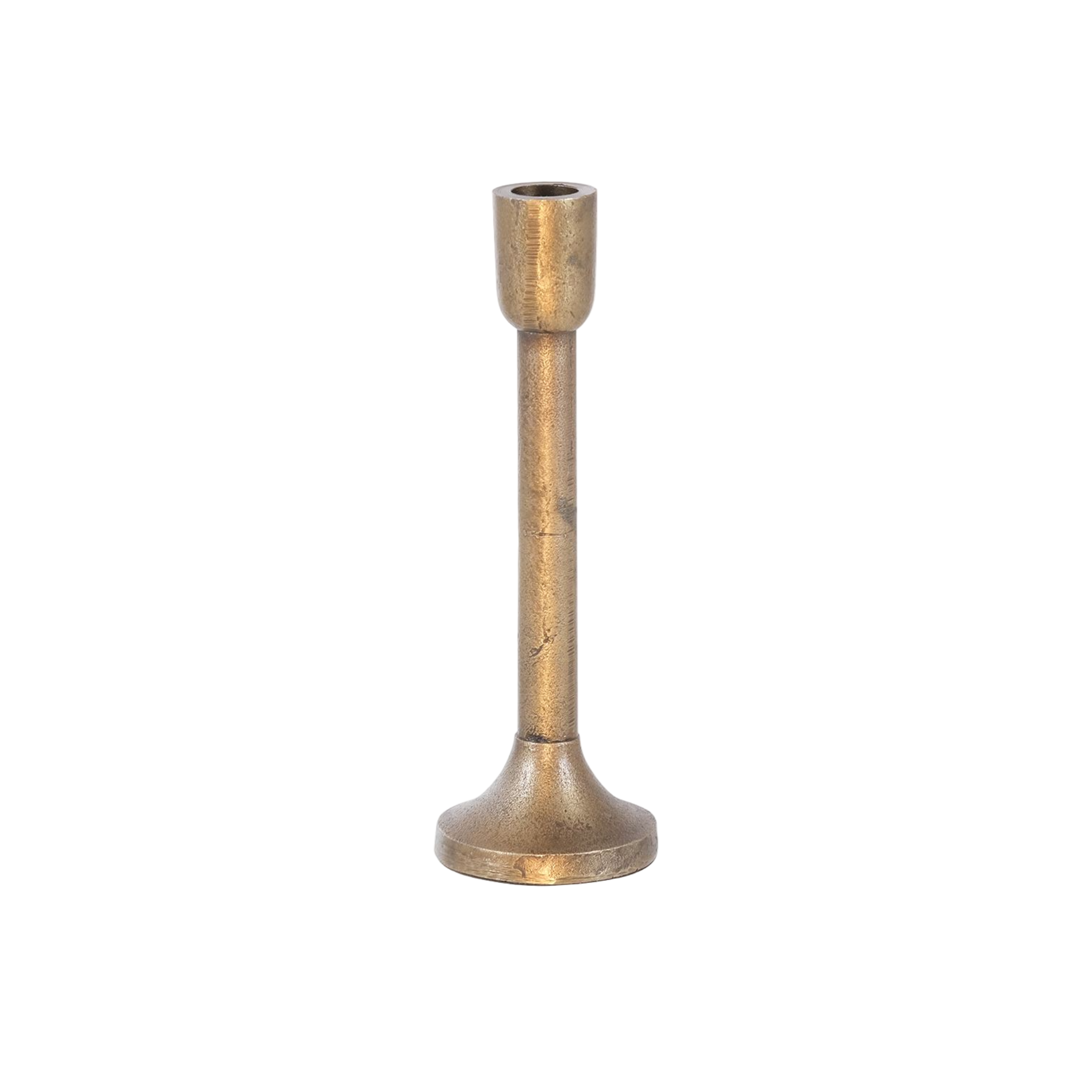 Alaya Medium Brass Candleholder