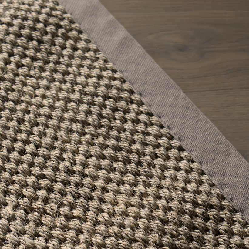 Alba Sisal Light Beige with Sand Border Rug (200cm x 290cm)