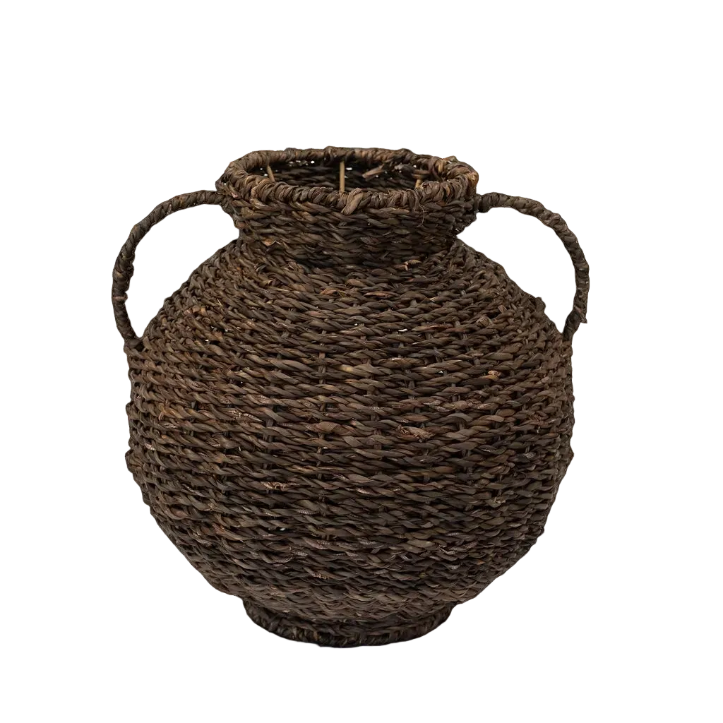 Amani Handwoven Seagrass Vase