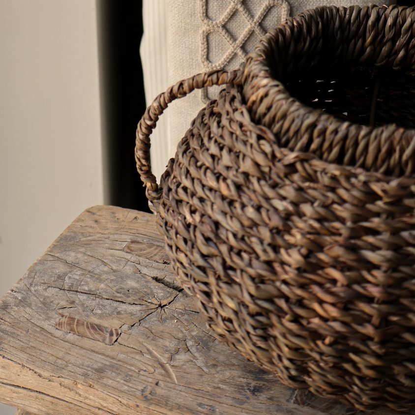 Amani Small Handwoven Seagrass Vase