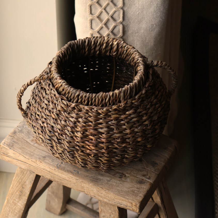 Amani Small Handwoven Seagrass Vase