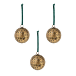 Antique Brass Baubles (Set of 3)