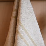 Antique Cream Linen Kitchen Towel