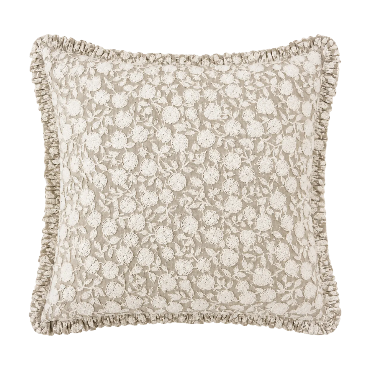 Asha Hand Blocked Large Cushion