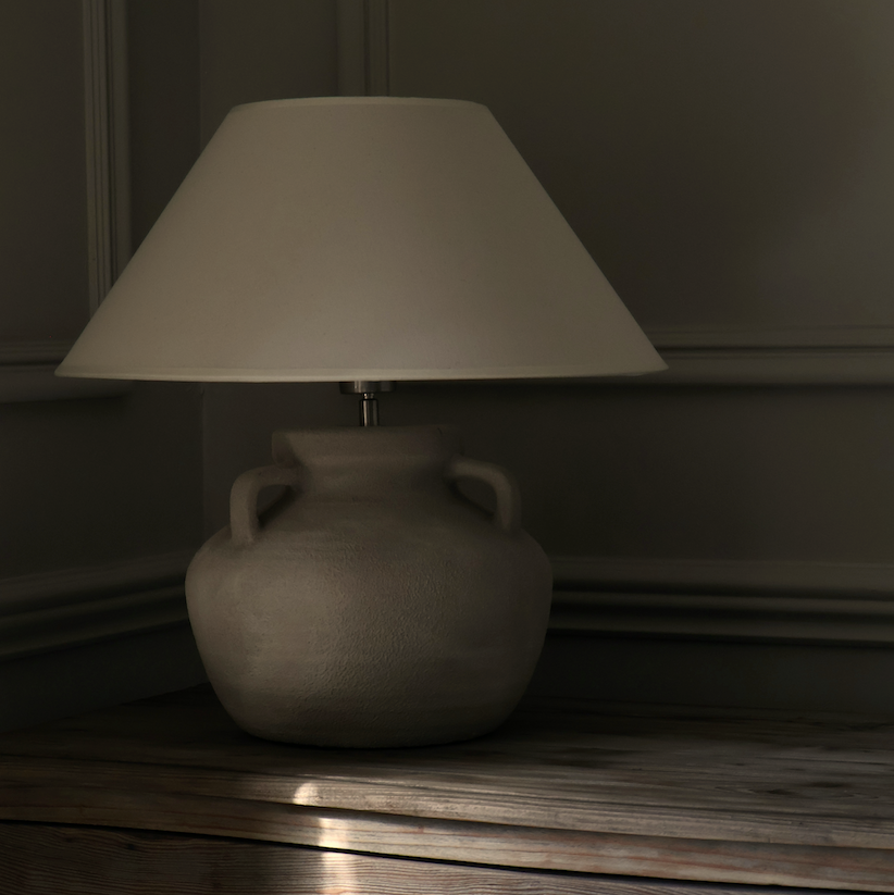 Aurelia Lamp with Cream Shade
