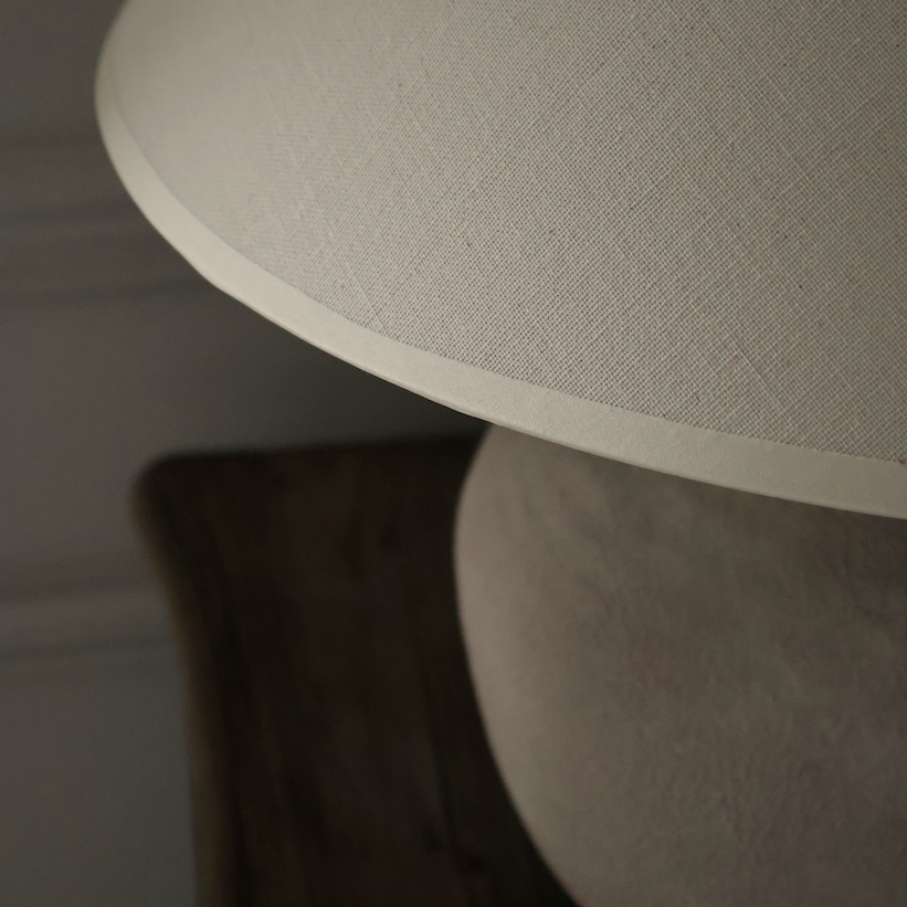 Aurelia Lamp with Cream Shade