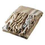 Billie Green and Beige Throw