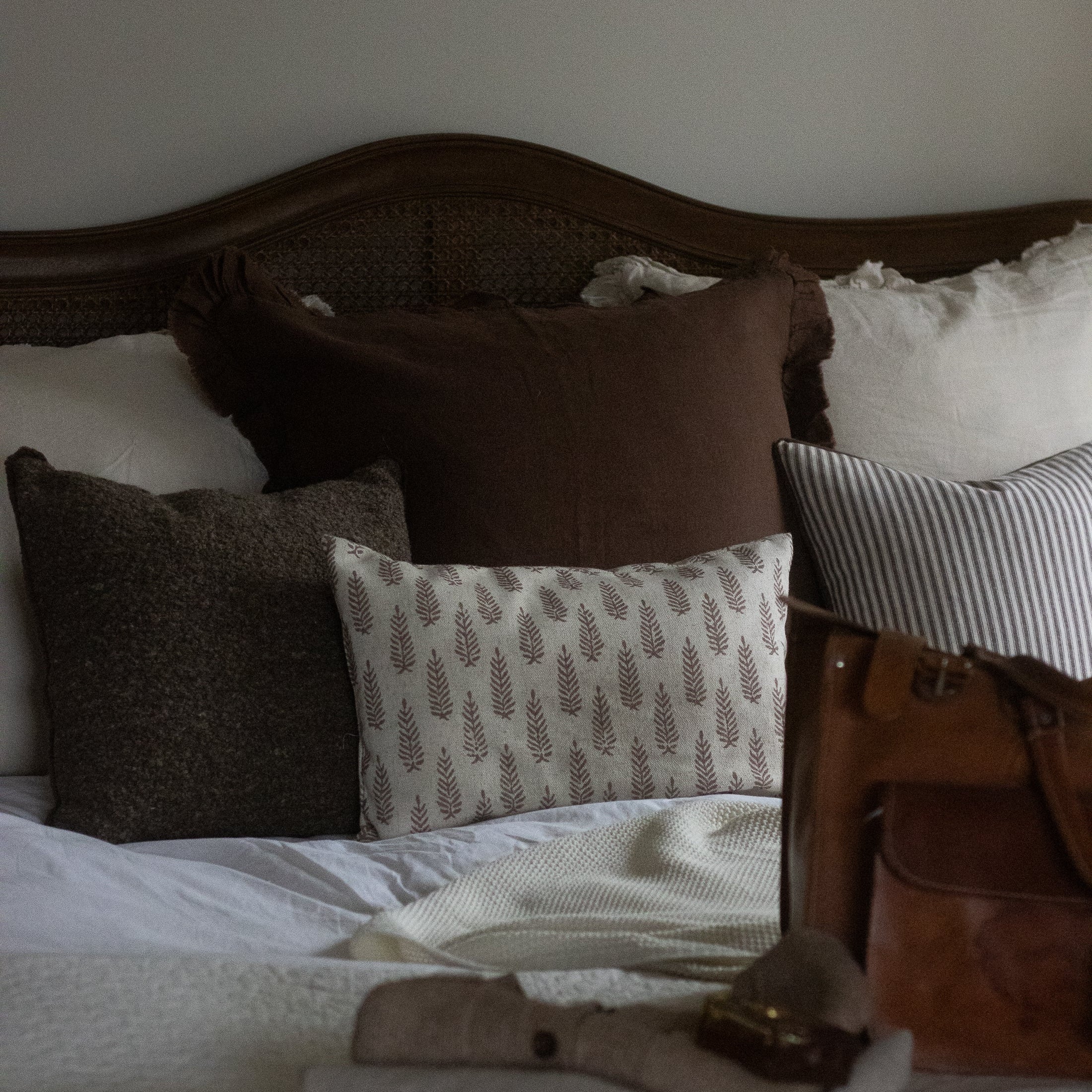 Samara Brown Bouclé Cushion