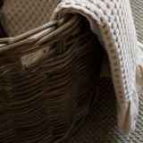 Beige Ruffle Throw