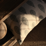 Bella Sage Block Print Cushion