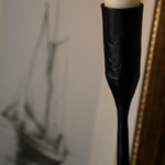 Isla Large Black Taper Candleholder