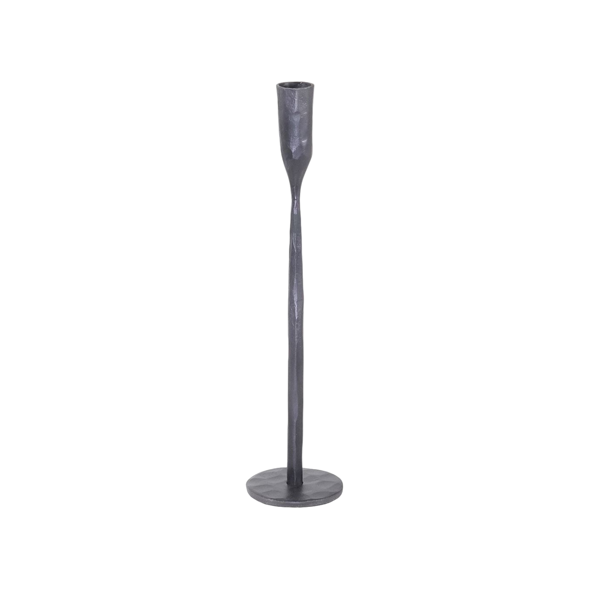 Isla Large Black Taper Candleholder