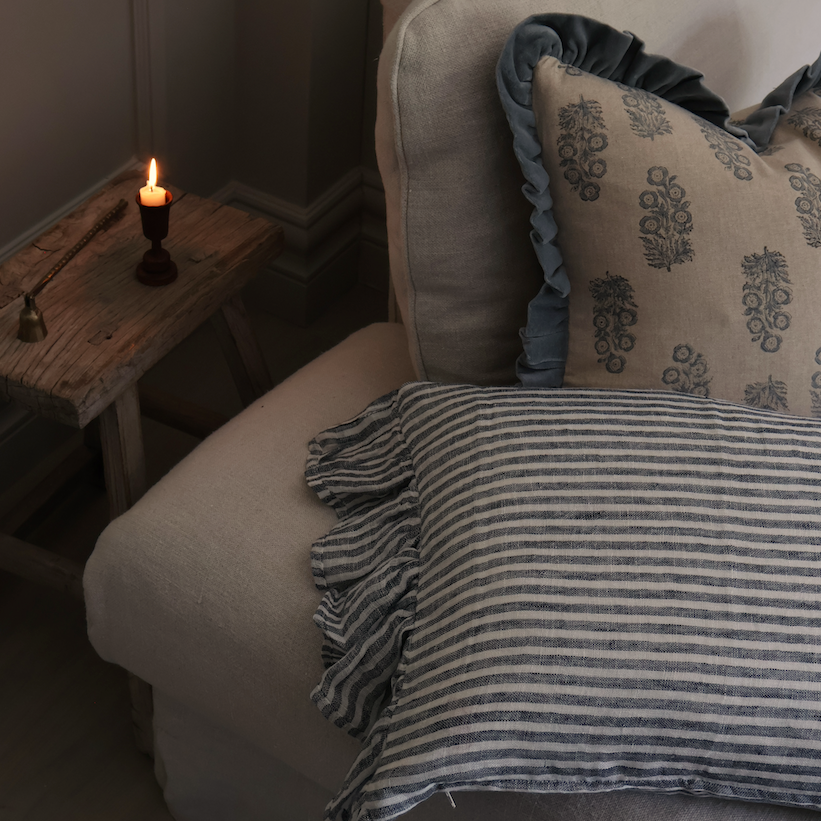 Block Print Cushion Rosalie 