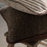 Boucle Brown Cushion 