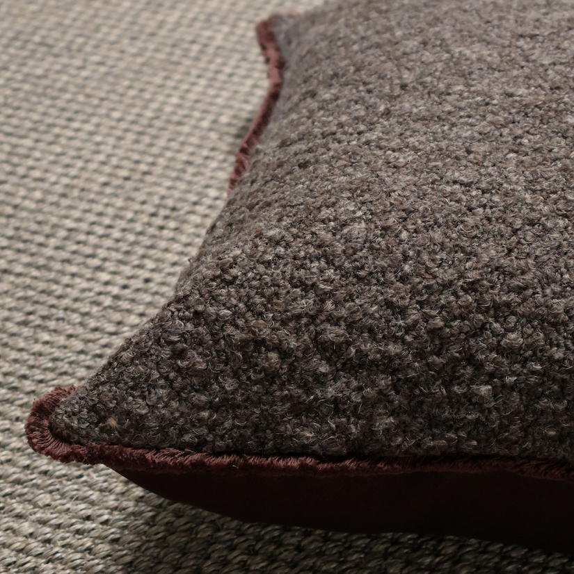 Boucle Cushion Brown
